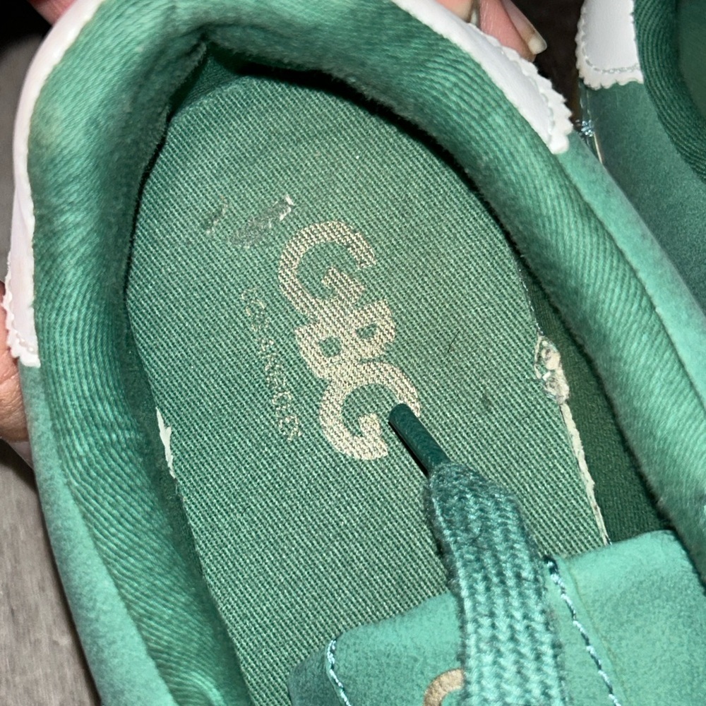 GBG Los Angeles Teal and White Sneakers - Picture 3 of 5